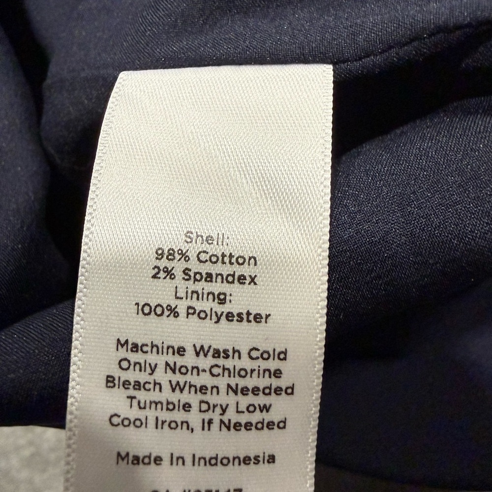 NWT Talbots Nautical Faux Wrap Navy Skirt - Picture 7 of 7